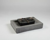 Concrete Soap Dish - Dark Grey