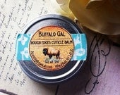 Rough Edges Cuticle and Healing Balm . Argan Oil Shea Butter Balm Water Free  Vegan Organic Healing for him or her by Buffalo Gal tm