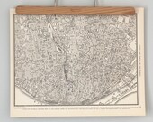 St. Louis 1930s Map / Antique U.S. City Map