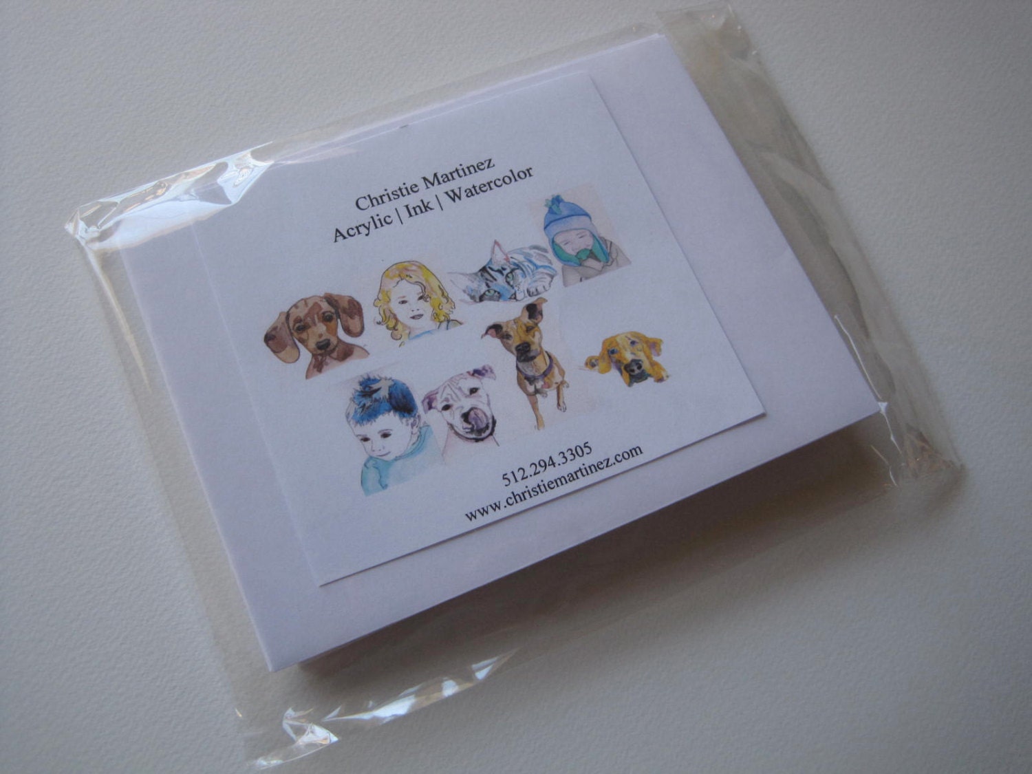 Assorted Dog Watercolor Note Cards (Set of 5)