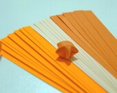 Summer Bliss - Zesty Orange Origami Lucky Star Paper Strips - pack of 90 strips