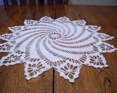 Crocheted Pinwheel doily tabletop home decore dining and entertainment home decore