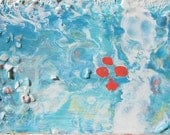 Original Encaustic Painting, Bee's Wax -From the Sea 6 x 12