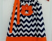 Auburn Chevron Pillowcase Dress