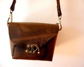 Dark Brown Leather Tote