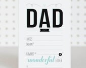 Wonderful Dad- Father's Day / Birthday Card