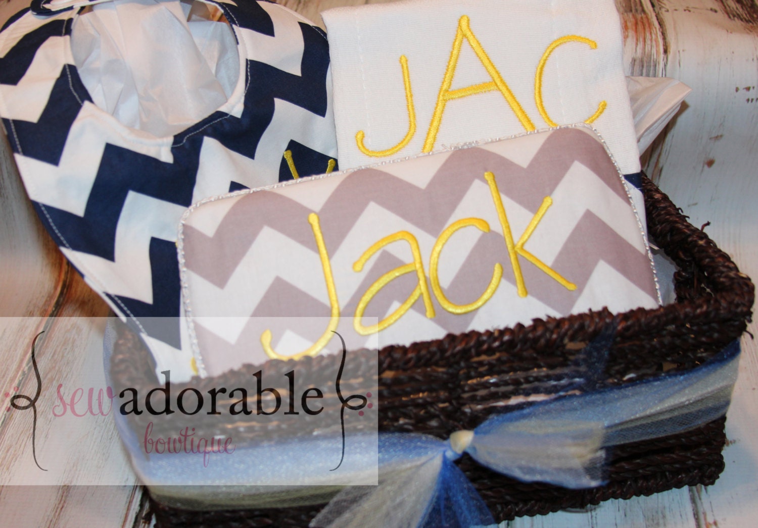 Design Your Own BABY SHOWER Gift Set - Chevron - Polka Dots - Paisley - Much More