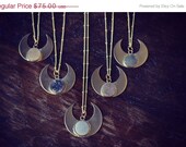 MEMORIAL DAY SALE Moonbeam Warrior Handcrafted Druzy Necklace