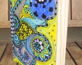 BUTTERFLY Fine Art PRINT - 5x7 MOUNTED print on Wood Panel