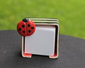 Ladybug note holder