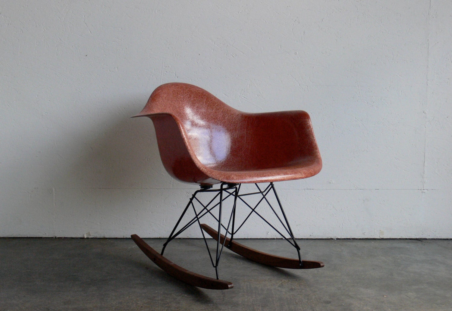Eames for Herman Miller Fiberglass Armchair Rocker-RAR