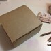 Set of 5 kraft gift boxes (size 8x8x3.5 inches) - recycled - gift wrap