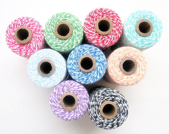 25 Yards of Bakers Twine, choose 1 color - TWINE trim not in Spool A550