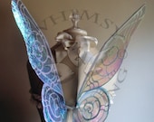 Childs Tink-esque Fairy Wings Tinkerbell Tink Birthday Halloween Costume Faerie Reenactment Fantasy Renaissance Cellophane Custom