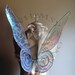 Childs Tink-esque Fairy Wings Tinkerbell Tink Birthday Halloween Costume Faerie Reenactment Fantasy Renaissance Cellophane Custom