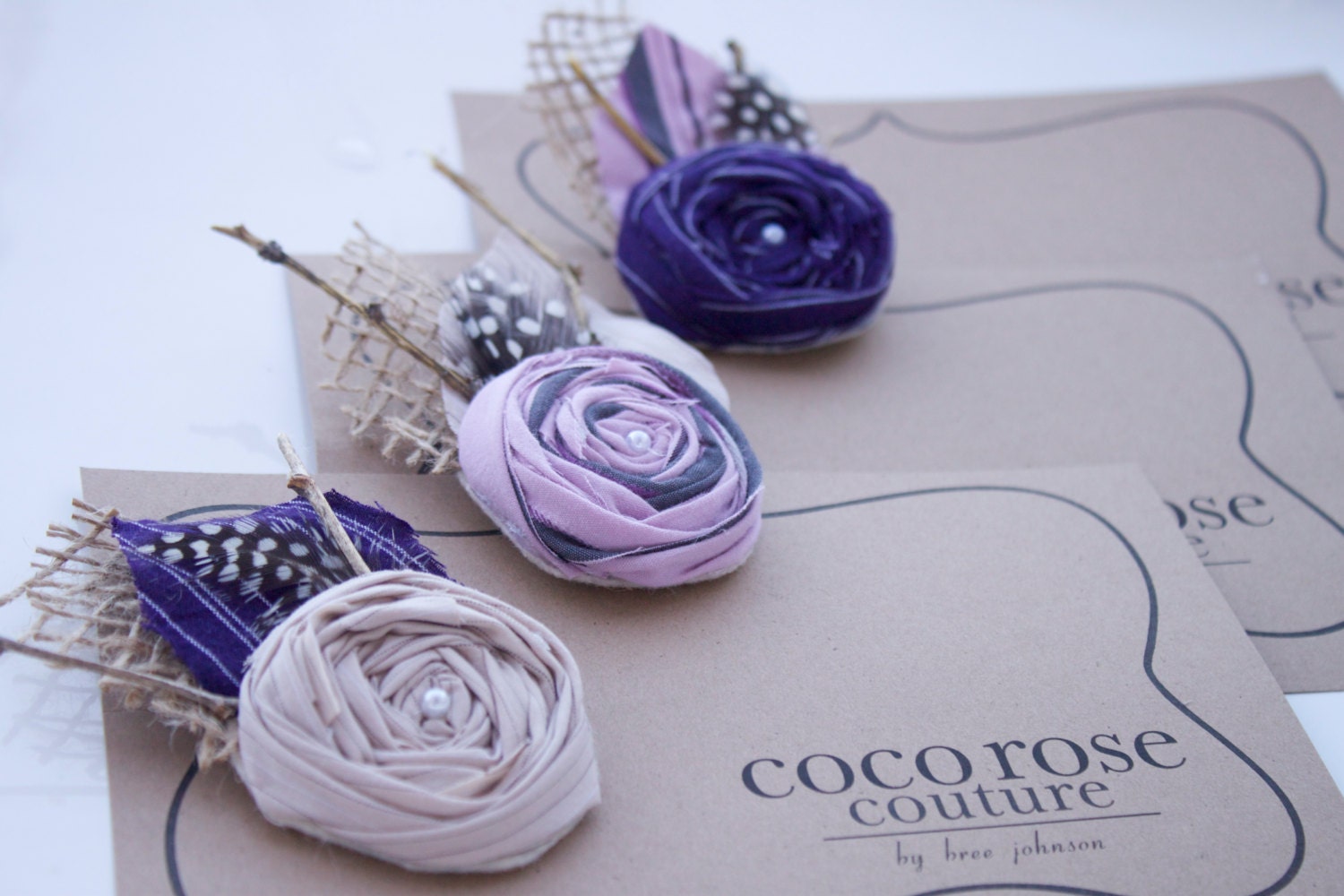 bogo sale set of 3 mens burlap boutonnieres you choose the rosette color