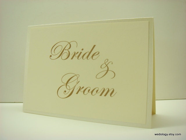 Wedding Reception Sign Elegant Tented Layered Design and Script Font For Your Custom Wording 5x7 Size