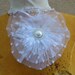 3 white flower applique