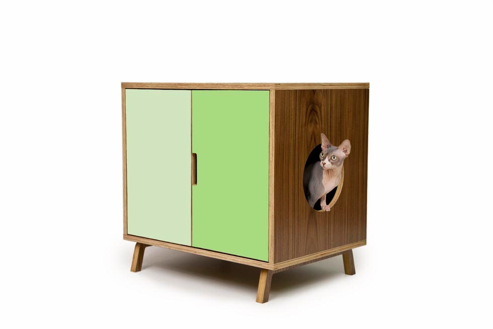 Mid Century Modern Cat Furniture & Litter Box Cover