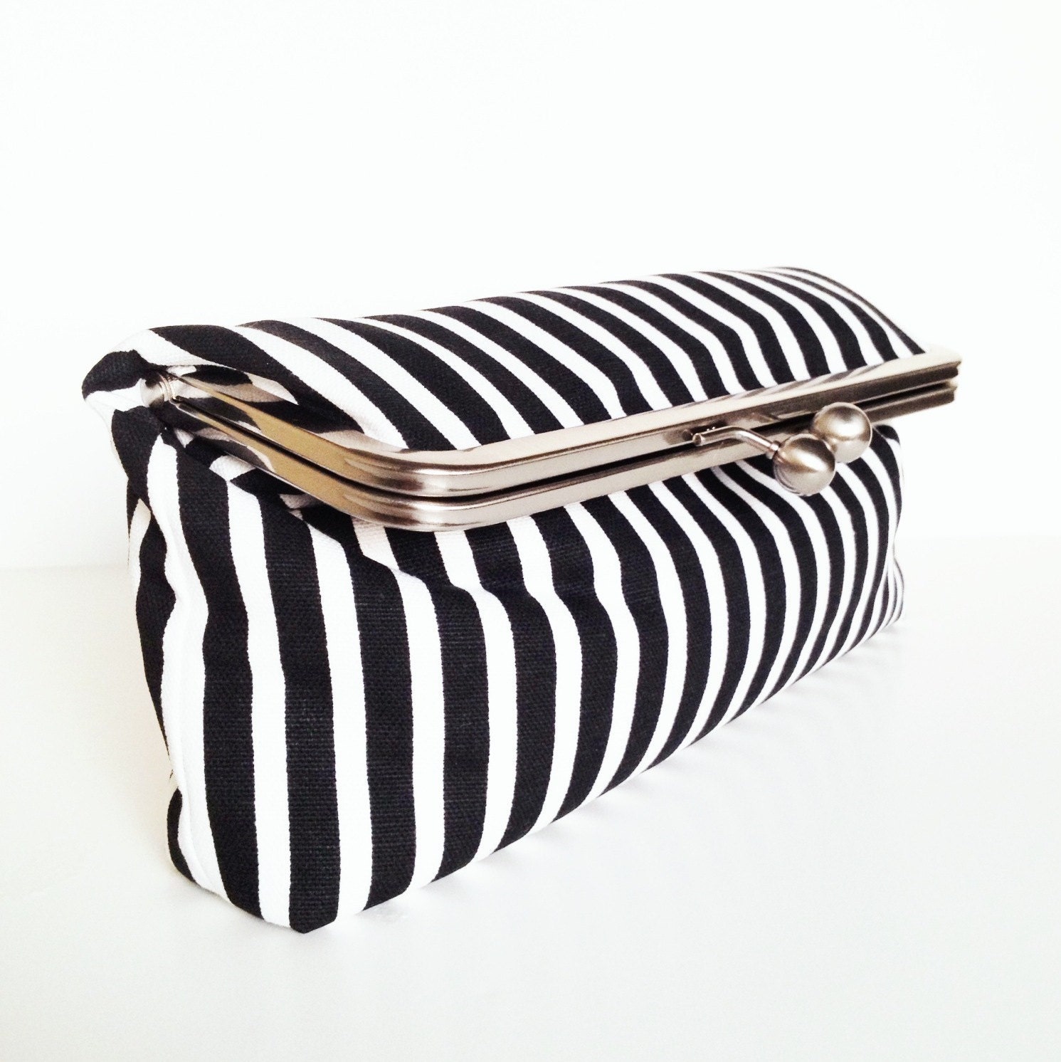 the emerson : black & white foldover clutch, limited edition