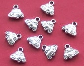 CAR Charms x 10, tibetan silver style, antique silver tone, UK seller