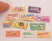 Miniature Dollhouse Assorted 11 Boxes of Candy and Chocolate Sweets