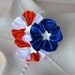 Stars and Stripes Red White and Blue Hair Clip for July 4