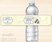 What's it Gonna Bee - Personalized Gender Reveal Baby Shower Waterproof Water Bottle Labels - 35 Labels