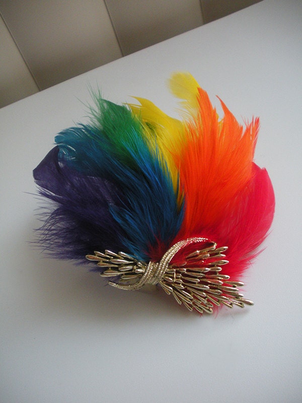 Rainbow Feather Clip & Pin