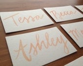 Watercolor Wedding Name Place, Table, or Escort Cards, Hand painted Calligraphy, Hand Lettering, Watercolor Name Cards