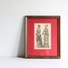vintage framed art / fashion, dress