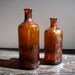 2 Vintage Brown Glass Bottles / Lysol and Dioxygen