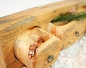Wood Jewelry Box, Wood Log with drawers
