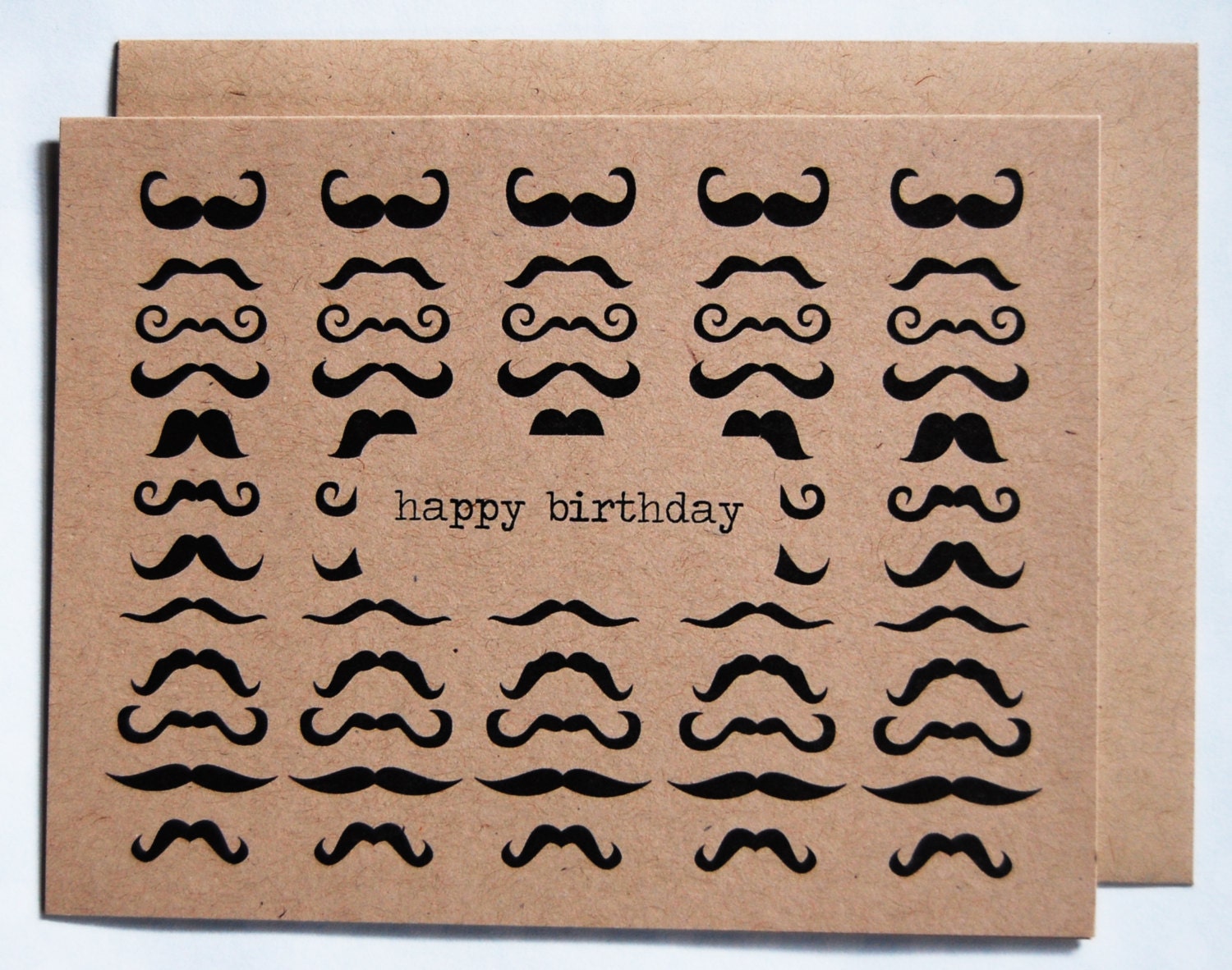 Happy Birthday Mustache card