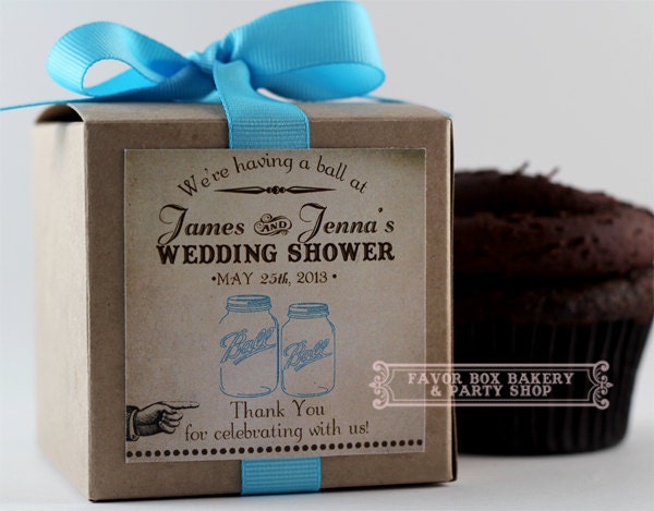 HAVING A BALL - One Dozen Cupcake Mix Party Favors for Bridal Showers, Weddings, and Engagement Parties