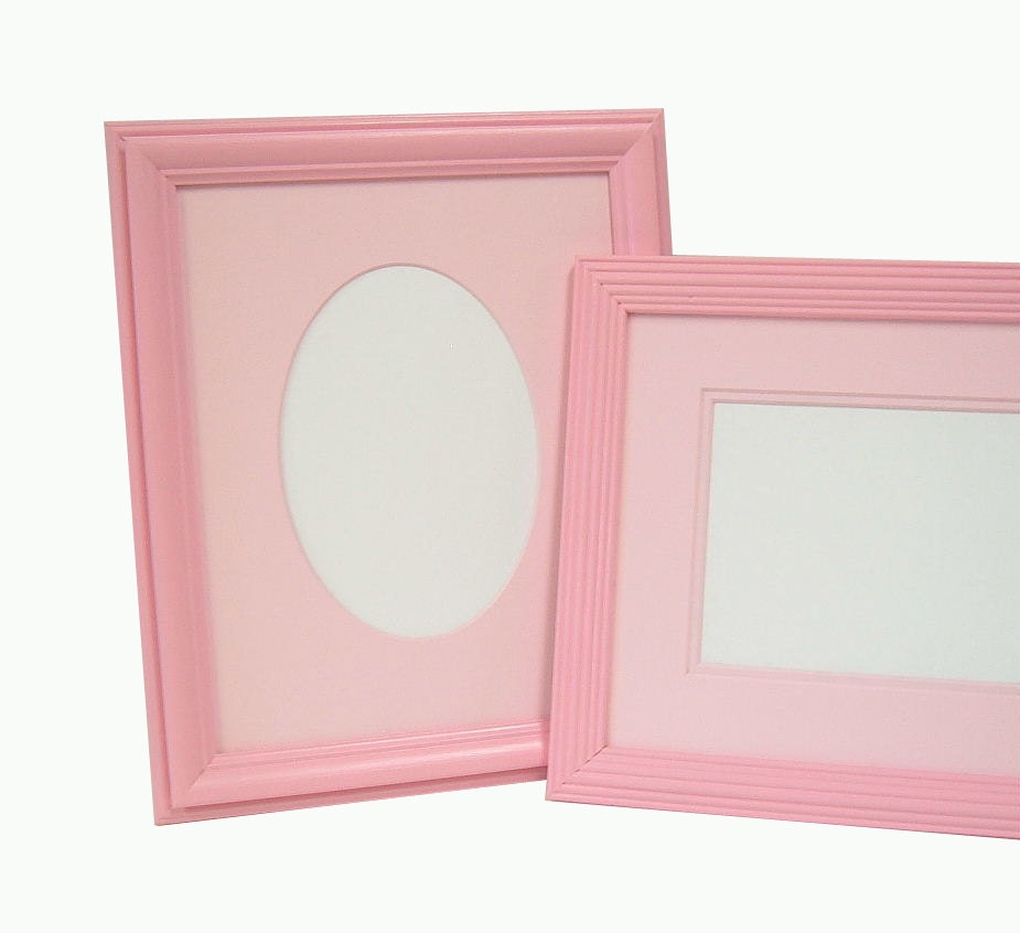 Pink Picture Frames Shabby Chic 8x10 5x7 Photo Frame Set Wedding Home Decor For Her