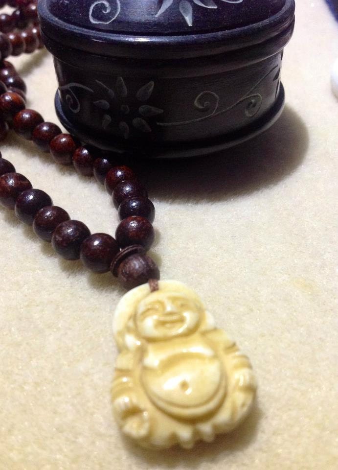 108 Rosewood and Bone Mala