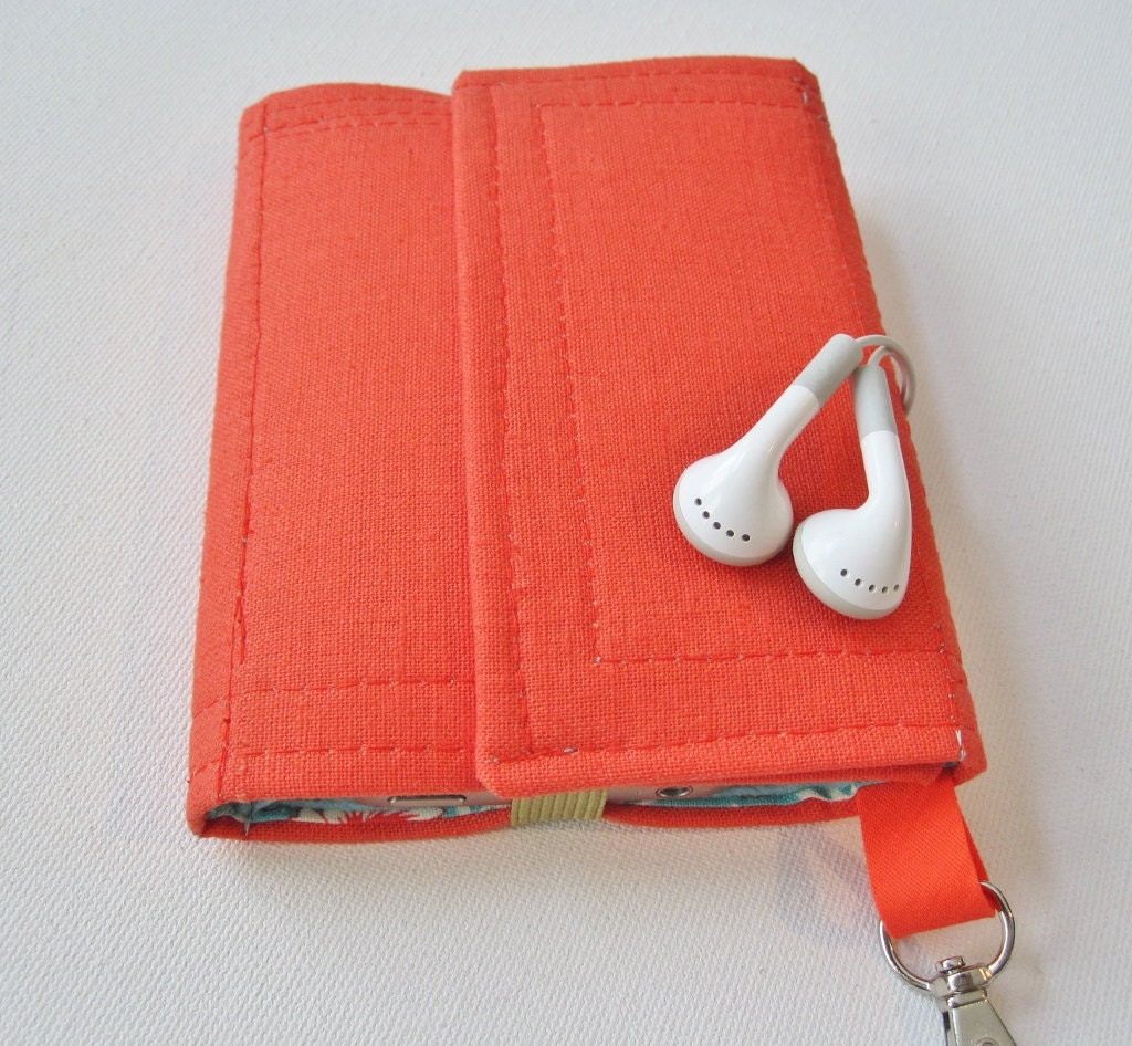 Nerd Herder gadget wallet in Melon Melody for iPhone 5, Android, iPod, Blackberry, digital camera, smartphone, guitar picks