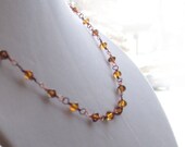 Topaz Treasure - Swarovski and Copper Necklace