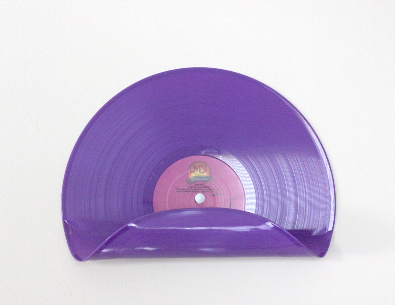 Vinyl Record Letter and Wall Display Holder (The Color Purple)