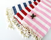 Gift Set 3,NATURAL Cotton,Handwoven Stripe Towels,Eco Friendly PESHTEMAL,High Quality Turkish Cotton Bath,Beach,Spa,Yoga,Pool Towel