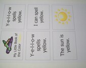 INSTANT DOWNLOAD - Ring Color Books - Listing is for FIVE printable color books - Pink - Purple - Red - White - Yellow