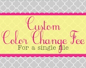 Custom Color Change - for a single file