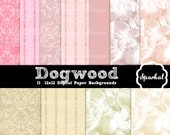 Wedding Digital Paper Coral Damask Digital Paper, Stripe Digital Paper, Vintage Party Paper, Invitation paper Instant Download Il_170x135