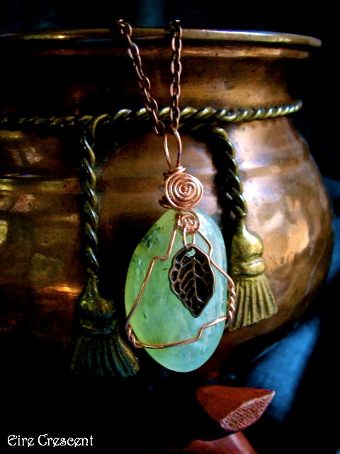 Sacred Forests- Prehnite Necklace