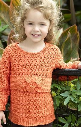 Crochet Girls Sweater - Friendship Knot Girls Sweater - Made to Order
