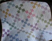 Patchwork Baby Quilt - Scrappy Vintage Look