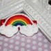 Boutique RAINBOW glitter felt hair clip
