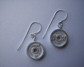 CrossFit Bumper Plate Dangle Earrings- Fitness, Workout, Sports