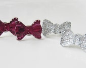 Bow earring studs, jewelry, 2 pairs earrings, post earrings, cute earrings, girly earrings, cute jewelry